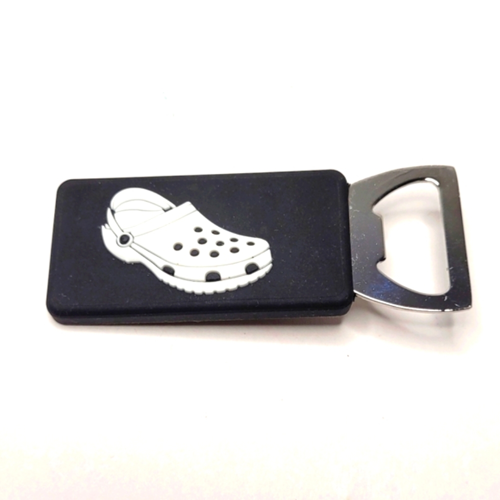 Crocs Jibbetz Bottle Opener Charm Black and White